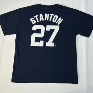 Camiseta juvenil de los Yankees de Nueva York Giancarlo Stanton #27 talla mediana (10/12) - Imagen 1 de 7