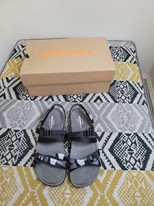 Worn Once Merrell District 3 Webbing Backstrap Walking Sandals Size 4 EU 37 - Picture 1 of 18
