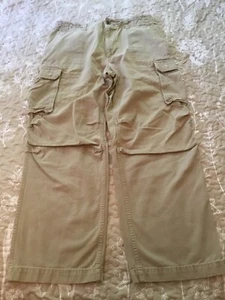 Pantaloni cargo uomo vintage Polo Jeans Company Ralph Lauren marrone 38x32 militare eccedenza - Foto 1 di 8