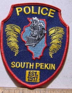 SOUTH PEKIN    POLICE  ILLINOIS  FABRIC   PATCH - Picture 1 of 1