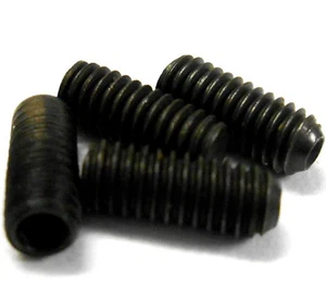 02177 M4 4mm x 10mm Long Inner Hexagon Socket Grub Screws x 4 HSP - Picture 1 of 1