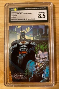 1996 Batman & Joker, Batman Master Series Promo Card, CGC Graded: NM/Mint + 8.5 - Picture 1 of 2