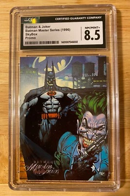 1996 Batman & Joker, Batman Master Series Promo Card, CGC Graded: NM/Mint + 8.5 - Image 1 of 2