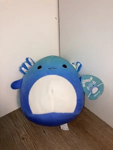 Malvaviscos, Miss Vi the Axolotl, 5", Peluche Kellytoy, Azul - Imagen 1 de 3