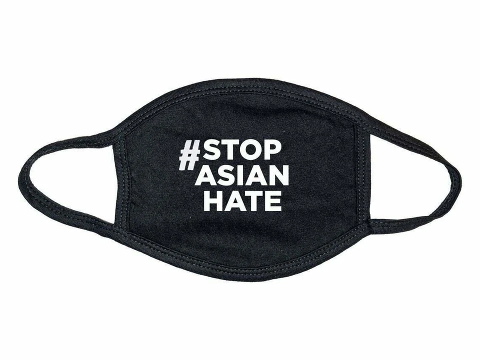 Stop Asian Hate Custom Made Face Mask and Vinyl Decal Buy1Get1 free - Image 1 of 3