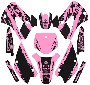 Graphic Kit for 1998-2013 Kawasaki KX85 KX100 KX 85 100 UFO RESTYLE Pink - Picture 1 of 1
