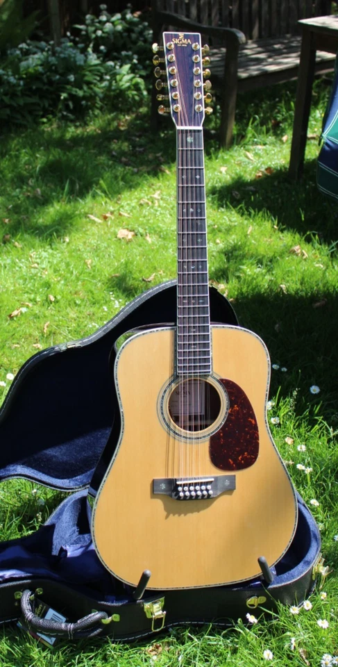 Sigma Guitars Guitar DR12-42 Solid Top + LR Baggs Pickups + Case *New* - Image 1 of 4