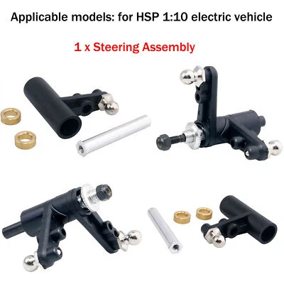 Steering Arm Group A/B Assembly for 1/10 HSP 94111 94123 94177 94122 RC Car - Image 1 of 4