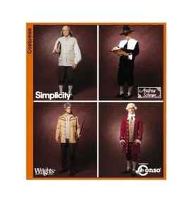 Simplicity 5958 Mens Colonial Costume Sewing Pattern Historical Sizes 30-48 - Picture 1 of 3