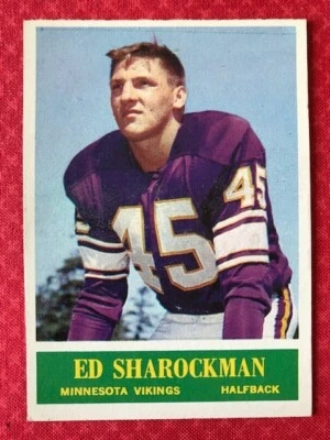 1964 Philadelphia Ed Sharockman #108 Minnesota Vikings EX - Image 1 of 2