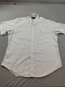 Ralph Lauren Button Down Shirt Men XL Pink Blue Plaid Cotton Green Pony Preppy - Picture 1 of 13