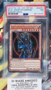 PSA 7 BLACK LUSTER SOLDIER-ENVOY OF THE BEGINNING DUSA-EN053 1st DUELIST SAGA - Picture 1 of 4