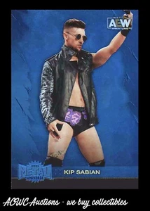 2022 AEW Metal Universe Blue Spectrum #52 Kip Sabian - Picture 1 of 2