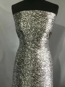 NUEVA Tela Estampada de Leopardo Satén Multicolor Sedosa Suave Diseñador de Clase Alta 1 - Imagen 1 de 7