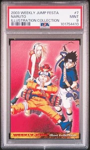 PSA9 No.7 Naruto Jump Festa 2004 Card WJ - Picture 1 of 2