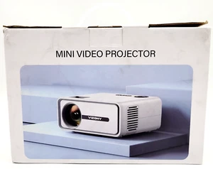 Vizony White FHD 1080P Portable Mini Projector w/ WiFi and Bluetooth - Picture 1 of 10
