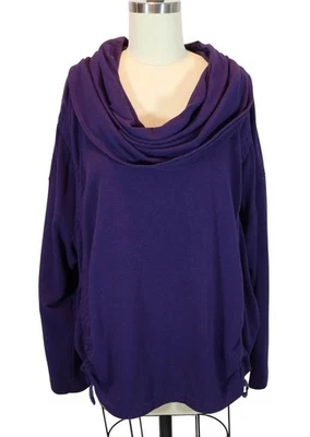 Sudadera BRYN WALKER púrpura oscuro capucha ceñida de gran tamaño talla L Lagenlook Foto 1 de 4