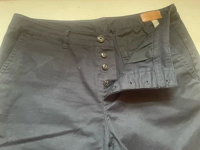 ASOS Design Dark Blue Fitted Fit 33x30 Casual Pants - Image 1 of 4