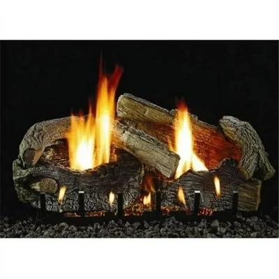Empire Refractory Fireplace Log Set 24in 7 Piece Aged Oak LS24SRAO - Image 1 of 4