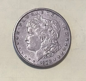 1878-CC AU+ Morgan Silver Dollar - Picture 1 of 7