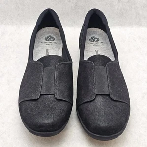Clarks Cloudsteppers Cushion Ayla Band marineblaue flache Damenschuhe Größe 12 - Bild 1 von 8