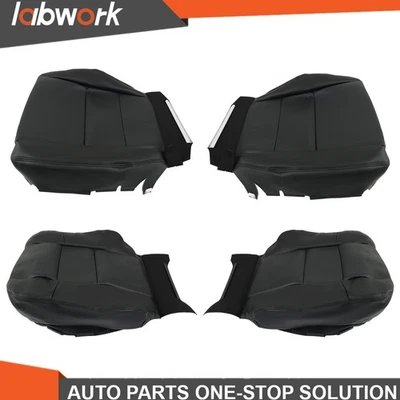 Labwork Front Driver Passenger Seat Covers For Acura RDX 2007-2012 Leather Black - Image 1 of 4