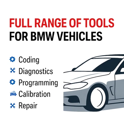 Herramientas de reparación completas / Diagnóstico y codificación para BMW - Funciona con K + DCAN, cable ENET Foto 1 de 3