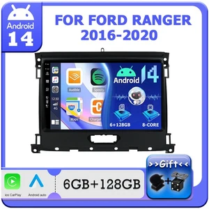 6GB+128GB FOR FORD RANGER 2016-2020 ANDROID14 CARPLAY CAR STEREO DAB DSP NAVI BT - Bild 1 von 17