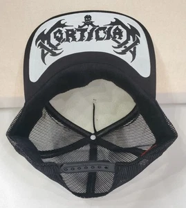 Metal Black Death Gothic Industrial Thrash Mortician 3P Whites Trucker Adjust - Picture 1 of 2