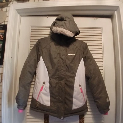 Girl's Size 14-16 Multicolor Zero Exposur Winter Puffer Jacket With Hood - Image 1 of 4