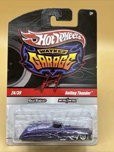 HOT WHEELS REAL RIDERS WAYNE'S GARAGE ROLLING THUNDER lila mit Flammen - Bild 1 von 7