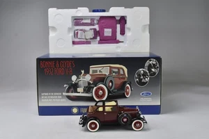 FRANKLIN MINT 1932 FORD V8 BONNIE & CLYDE PAPERS ORIGINAL DISPLAY BOX #08580 - Picture 1 of 9
