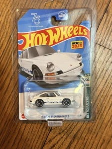 Hot Wheels Porsche 911 Carrera RS 2.7 2023 Retro Racers Bianco Porsche 75 Edition - Foto 1 di 1