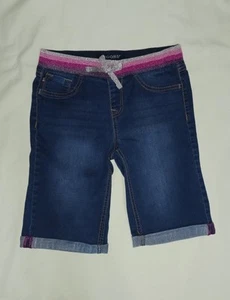 VIGOSS - Girls Size 16 Denim Shorts. Elastic Waist - 10" Inseam (8" Cuffed) - Picture 1 of 4