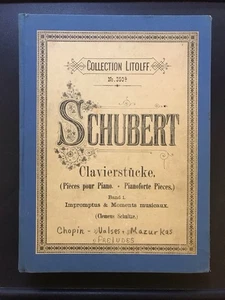 Schubert und Chopin Hardcover Notenbuch. Konvolut Litolff Nr. 350a - Bild 1 von 23