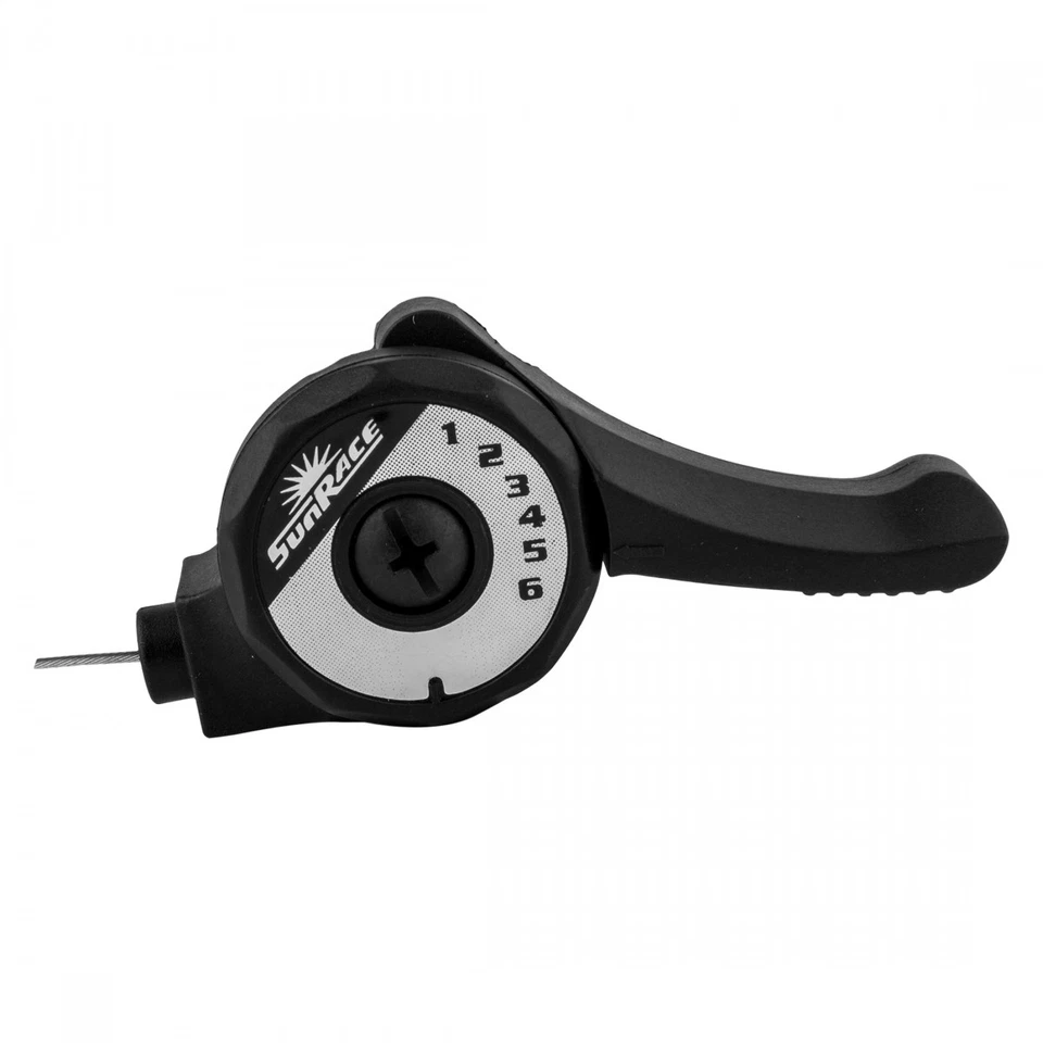 Sunrace SLM2T 6-Speed Thumb Shifter - Polymer Construction & Steel Clamp - Image 1 of 1