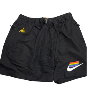 Nike ACG Be True Shorts Herren Medium schwarz gewebter Gürtel Pride LGBTQ limitiert - Bild 1 von 2