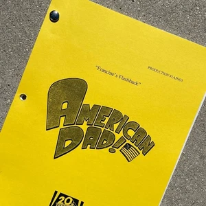 SEASON ONE American Dad Original 2004 Production Used Table Draft Script 4th Ep! - Picture 1 of 13