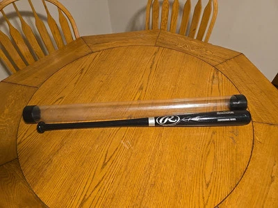 TORII HUNTER FIRMADO TAMAÑO COMPLETO Negro RAWLINGS BAT MINNESOTA TWINS  Foto 1 de 4