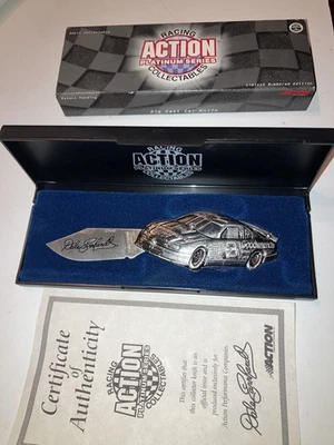 Faca de bolso dobrável Dale Earnhardt #3 Die Cast Nascar ação 1998 numerada nova - Imagem 1 de 4