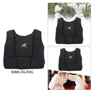 Karate Chest Protector Protection Pad Adjustable Strap Rib Protector Armour for - Picture 1 of 35