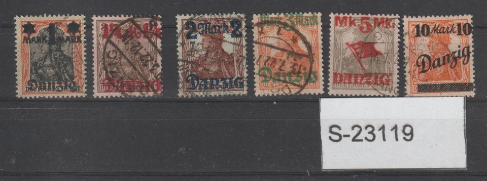 Germany 1920 Danzig overprint set S-23119 - Image 1 of 1