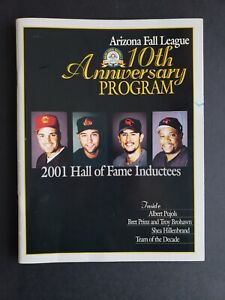 Arizona Fall League 2001 program signed By 51