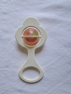 Hochet 1 boules Marque Educalux ancien retro vintage - Photo 1/4