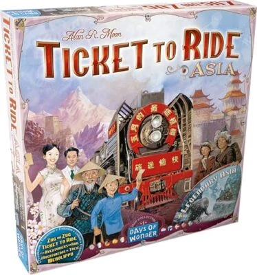 Ticket to Ride Map Collection Asia Expansion Board Game Adventure - Image 1 of 4