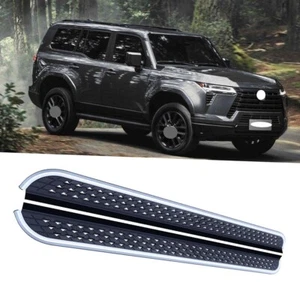 Running Board fits for Lexus GX550 2024 2025 Side Step 2PCS NerfBars Silver Edge - Picture 1 of 5