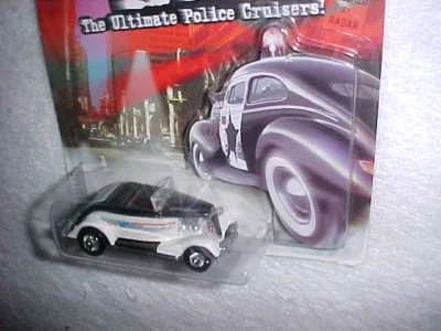 HOTWHEELS '33 FORD ROADSTER «ПОЛИЦЕЙСКИЕ УДИЛИЩА» ТРЕНТОН NJ (НАСТОЯЩИЕ ГОНЩИКИ) РЕДКИЙ HW ПОЛИЦИЯ - Изображение 1 из 3