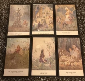 6x Margaret W Tarrant gerahmte Postkartendrucke C1950er Glauben Sie an Feen - Bild 1 von 20