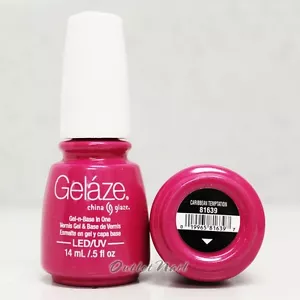 Gelaze China Glaze LED UV Gel Color Polish 0.5 oz - Caribbean Temptation 81639 - Picture 1 of 1
