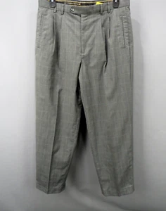 Cutter & Buck Men's Plaid Pleated Pants Size 36/32 # TR 2409 - Picture 1 of 5